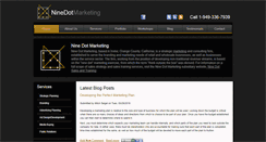 Desktop Screenshot of ninedotmarketing.com