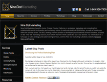 Tablet Screenshot of ninedotmarketing.com